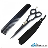 Black Barber Hair Shaving Kit