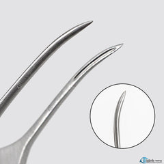Castroviejo Suture Forceps Micro Suturing Tweezers Curved with Grooved