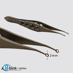 Fechtner Conjunctiva Forceps Ophthalmic Plastic Surgery with Holes