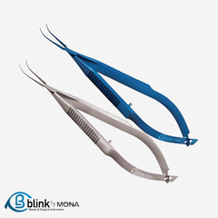 Haffe Style Angled and Curved Clayman Forceps for Capsulorhexis Ophthalmic Instrument