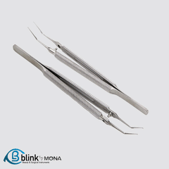 Stainless Utrata Capsulorhexis Forceps Ophthalmic Instrument with Round Handle