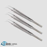 Stainless Utrata Capsulorhexis Forceps Ophthalmic Instrument with Round Handle