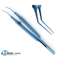 Titanium Utrata Capsulorhexis Forceps Ophthalmic Instrument with Round Handle