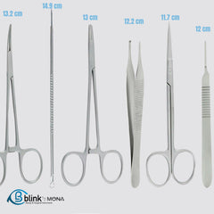 YNR 7-Piece Student Dissecting Kit – Veterinary Surgical Tools