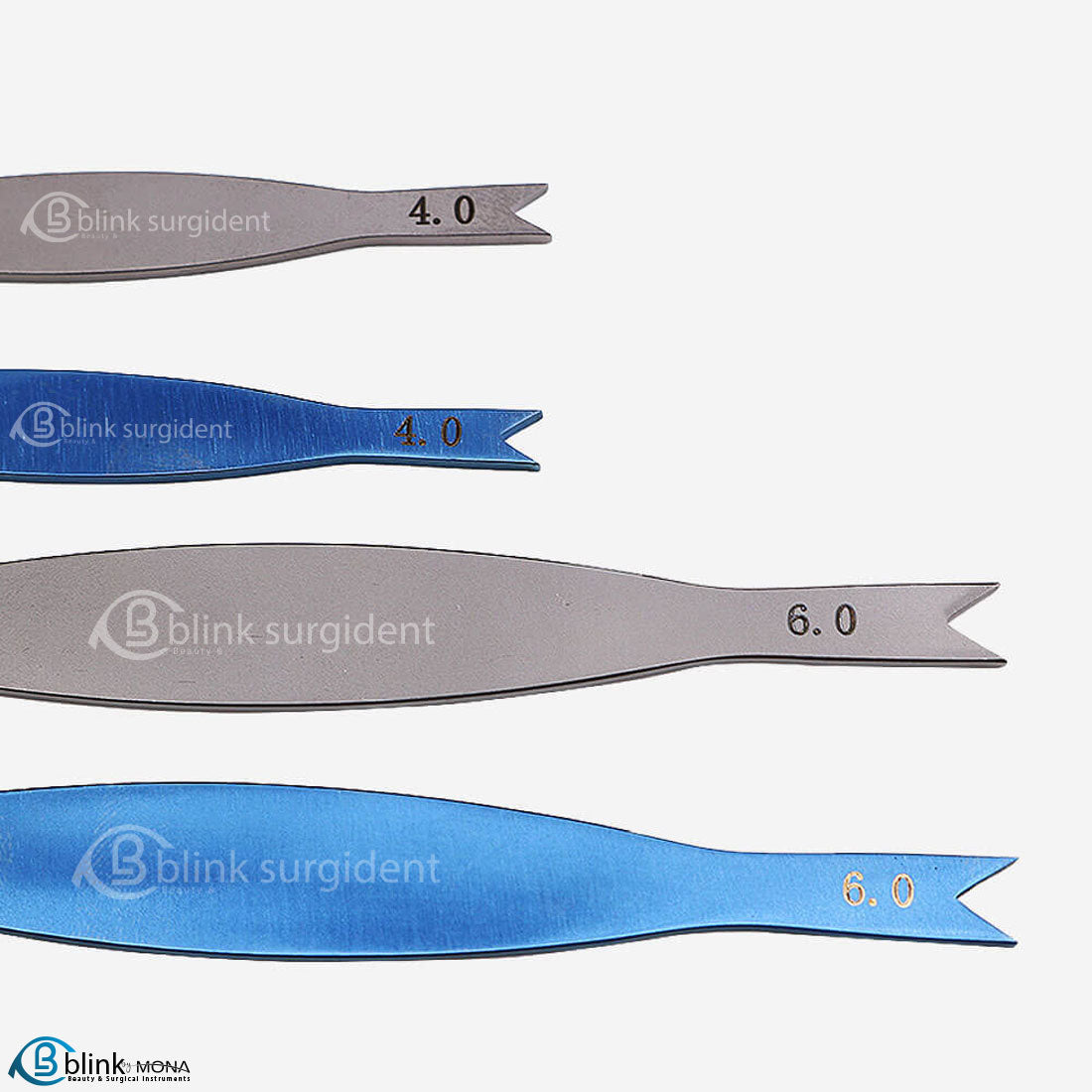 3.5mm/5.5mm Ophthalmic Braunstein Fixed Caliper Surgical Instrument