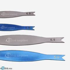 3.5mm/5.5mm Ophthalmic Braunstein Fixed Caliper Surgical Instrument