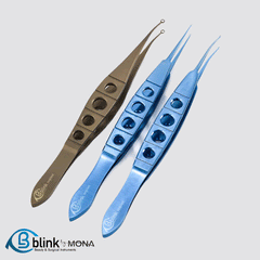 Fechtner Conjunctiva Forceps Ophthalmic Plastic Surgery with Holes