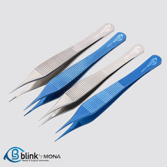Ophthalmic Adson Tissue Forceps for Eye Surgery with Teeth