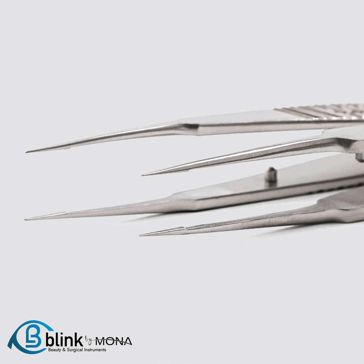 Ophthalmic Microscopic Forceps Straight Surgical Instrument with Platform