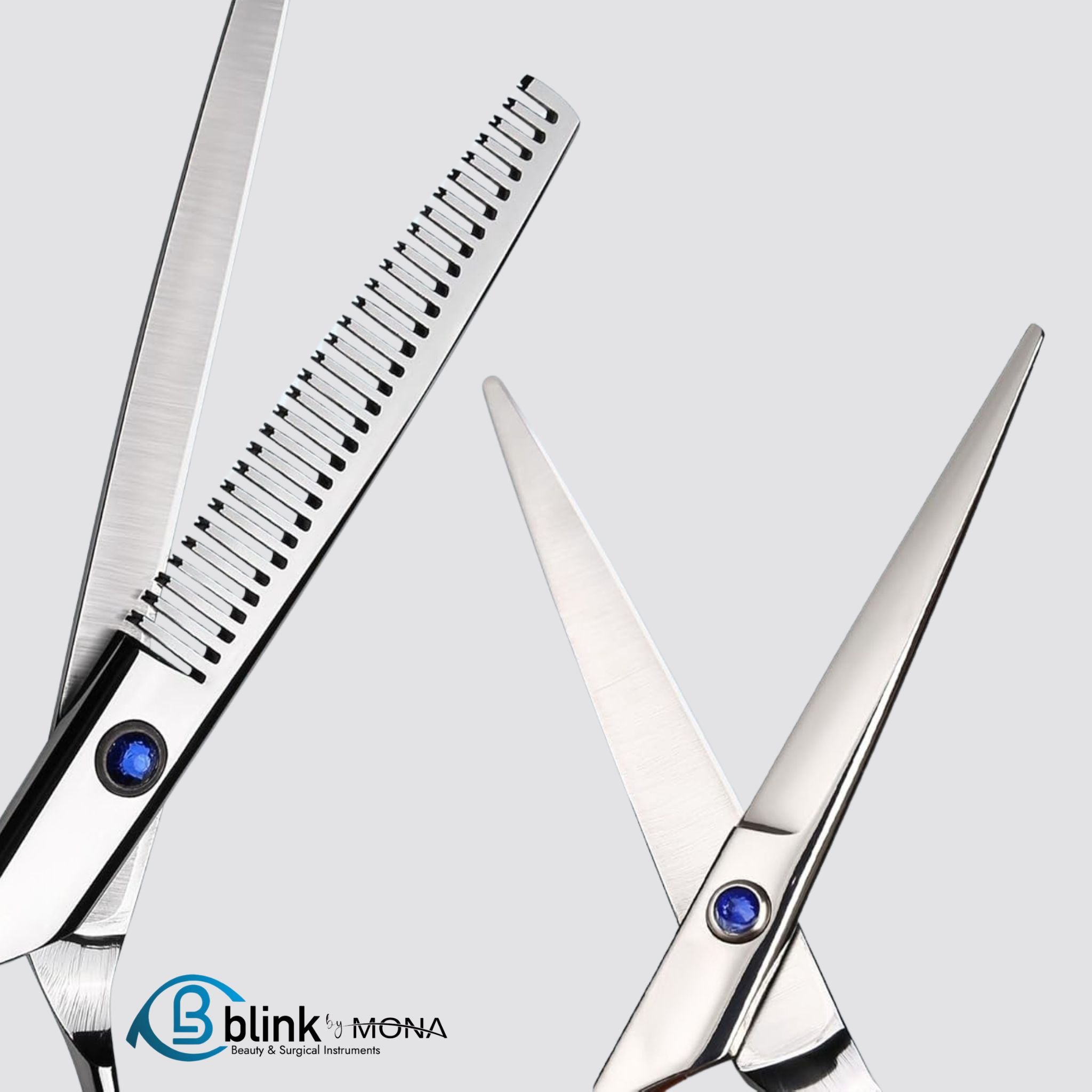 Close-up of razor-sharp hand-sharpened blades for precise haircuts