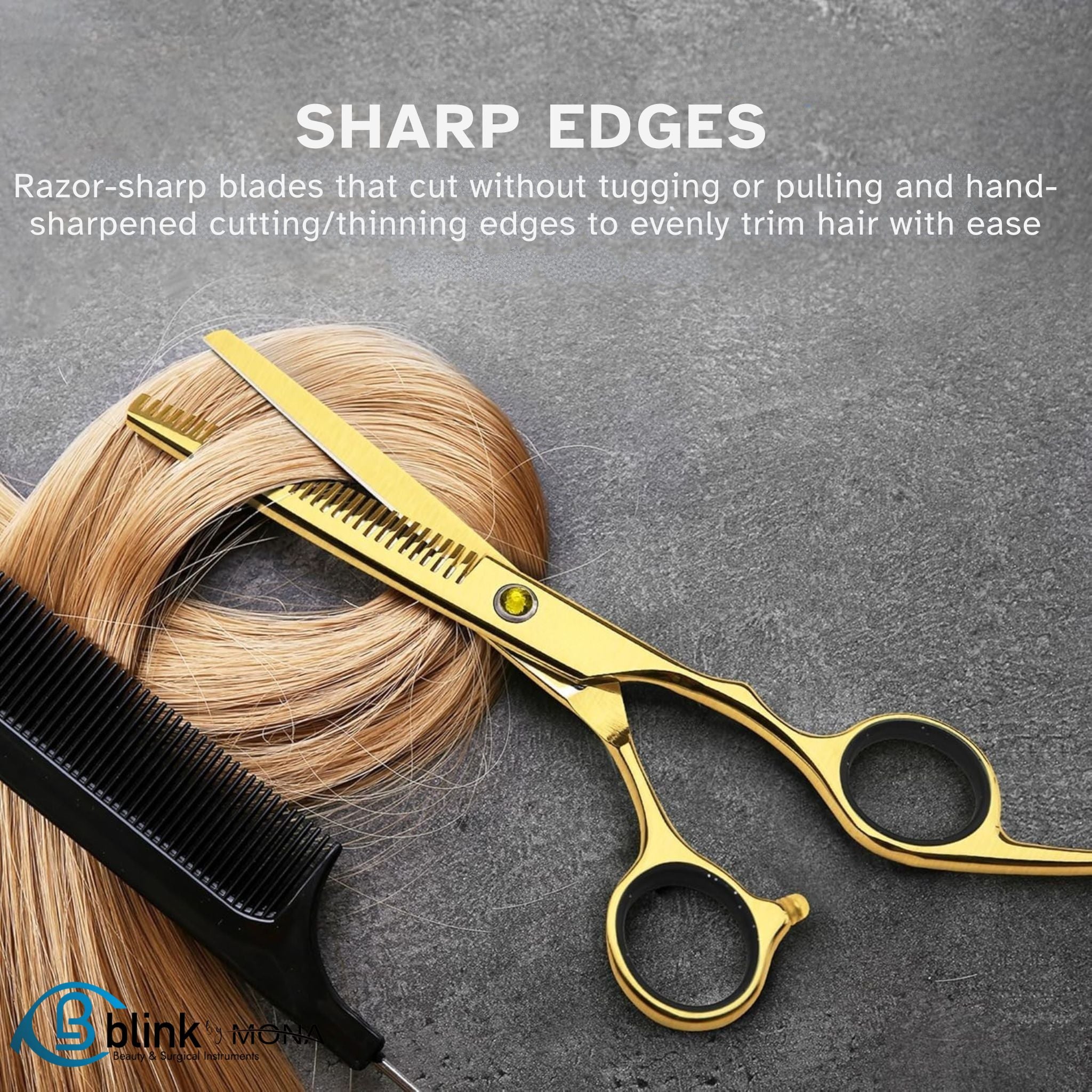 Salon professional hair cutting set for barbers, stylists, and home use