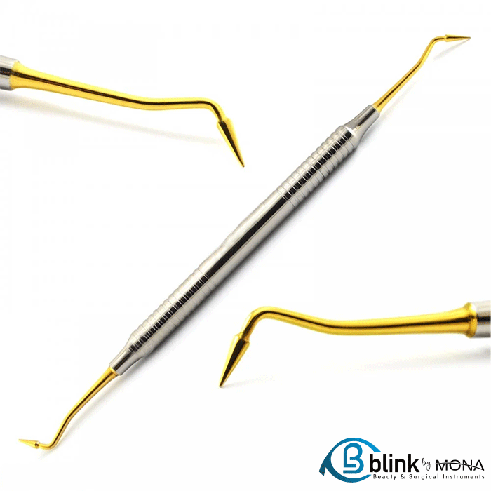 4Pcs Dental Composite Tools Titanium Coated Gold