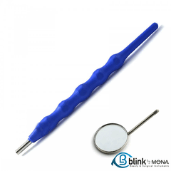 Dental Blue Mouth Mirror Handle With Mirror#5