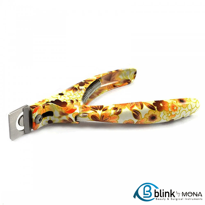 Acrylic Fake Nail Clipper (Flower Print)