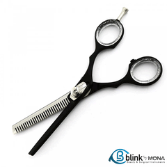 Black Barber Double Thinning Scissors 6.0"